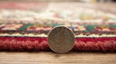 Semi-Antique Floral Oriental Rug Hand-Knotted Living Room Area Carpet 8×11 Ft