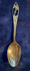 VINTAGE STERLING SILVER SOUVENIR SPOON – PALM SPRINGS, CALIFORNIA, 4 1/8″