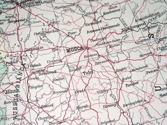 1927 MAP OF EUROPE POLAND LITHUANIA GERMANY HUNGARY FRANCE ITALY GREAT BRITAIN