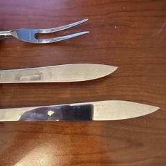 Lunt Sterling “Mignonette” 3-Piece Meat Carving Set (1960) no Monogram HHWS