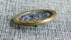 Antique Vtg Picture Button with Bridge Aprx: 1-1/4″ #330-B