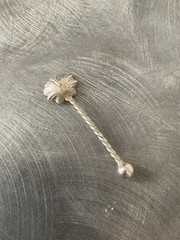 SUPERB SOLID SILVER VICTORIAN HALLMARKED SALT SPOON J & W DEAKIN CHESTER 1895