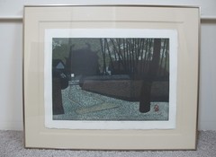 KIYOSHI SAITO Japanese Signed Limited Edition BAKUSAN UJI 1967 Woodblock Print
